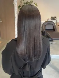 🫶🏻韓国アイドル風ストレートに✨カット＋縮毛矯正＋艶カラー🇰🇷半額料金🩵3stepトリートメント付き🪽
