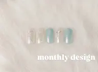 monthly design🩵(Jrネイリスト)