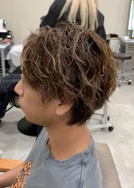 💇🏼メンズカット+パーマ+カラー+トリートメント🎨 【ツイスパ 縦落ち 波巻き シャドウ ウルフ】