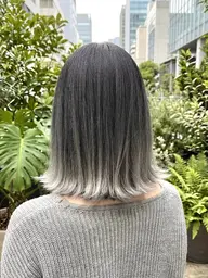 〔根元が伸びて来ても大丈夫◎🌿〕 ブリーチグラデーションカラー&ワンカラー&ナノスチームトリートメント