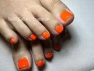 【フット】うるツヤ仕上げのワンカラー♡　★オフあり（ジェルが付いている方）