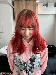 【💡デザイン💡】カット+インナーカラー+トリートメント🪄(ブリーチ+カラー)