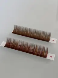 ブラウンニュアンスカラーボリュームラッシュ300本