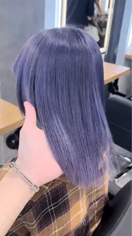 【🌟人気No.2🌟】ダメージを最小限に抑えたケアブリーチWカラー➕艶感髪質改善トリートメント✨