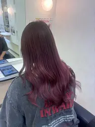 🍁ダブルカラー(ブリーチ➕オンカラー)➕aujua4stepトリートメント🍁