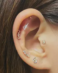 大人気♪耳ツボジュエリー💎【選べる両耳10パーツ】イヤーマッサージ付◎
