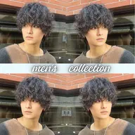 【男前になるフルコース】メンズカット➕スパイラルパーマ➕眉カット