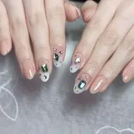 ⭐️オフ無料⭐️ チップ+ジェル長さ出し☆【持ち込みデザイン】★アート4本まで