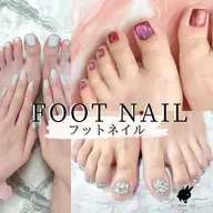 【オフなし】フット👣ワンカラー➕️親指アート2本⭐️