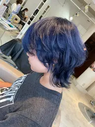 ☆寒色系ならアディクシーカラー☆（シャンプーブロー込み）