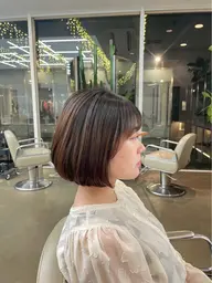 ୨୧ 似合わせボブカット+Aujuaヘッドスパ୨୧