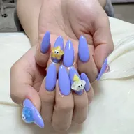 🍭【チップスカルプ】ワンカラーと好きなパーツ2本💅マグネットカラ変更可