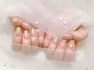 【口コミ投稿ジェルオフ無料】大人気ガラスフレンチ