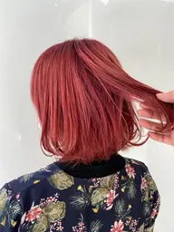 【🌈minimo限定💖】垢抜けたい方必見‼️🧡暖色系🩷艶感ワンカラー🫧(ブリーチなし)