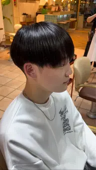 💫【前髪のうねりに◎】メンズカット＋前髪ストレート＋TR「クセを自然に抑える好感度前髪」