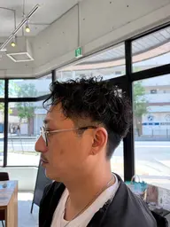 メンズカット💇＋波巻きパーマ 🙌￥12000 #谷塚