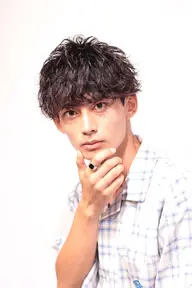 【ミニモ学割】【U24限定！】🌀カット+メンズパーマ(ツイストスパイラル、波巻きパーマ)