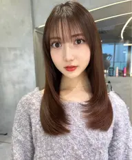 ⭐️透明感カラー＋3step集中ケアトリートメント🫧(ブリーチなし)