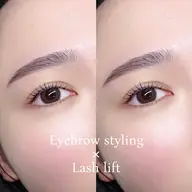 【4/14 1名様限定🕯️】アイブロウスタイリング(間引き・メイク込)×パリジェンヌラッシュリフト💐