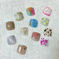 【ジェルオフ無料】フット🦶🏻定額デザイン