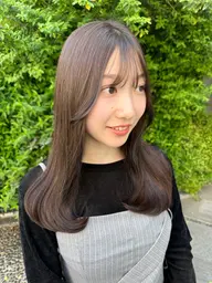 【🌼イチオシクーポン🌼】前髪・顔周りカット➕透明感カラー➕Aujua2step トリートメント✨️