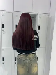 【 艶髪フルコース 】メンテナンスカット&艶暖色カラー&髪質改善カラー&2stepトリートメントorヘッドスパ(10分)