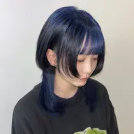 『ご新規様限定‼️』1ブリーチでデザインカラー🖤💜✨