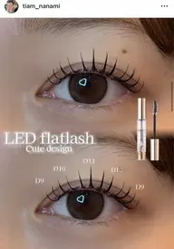 【リピーター様多数☝🏻🎶】4月限定‼️​〜​140本フラットラッシュLEDエクステ🎀🤍/コーティング、束感仕上げ付き