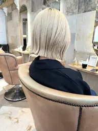 🌫️【綺麗なハイトーンにしたい方】ブリーチ（ケアブリーチ）➕全体カラー透明感➕サラ艶々トリートメント