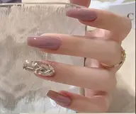 ワンカラー➕大きなパーツ２つor埋め尽くし2本