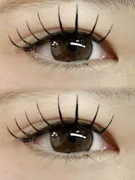 【🎀韓国風束感まつ毛💛💚】束感仕上げフラットラッシュ100本+コーティング付 🎁¥4,480