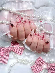 🎀オフありハンドワンホンガーリーちゅるん120分持ち込みデザイン(アート目安10本)🐩💭🎀