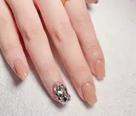 🌸ハンドワンからーorラメグラ+2個大パーツ/２本埋め尽くし