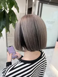 【デザインカラー‼︎】ブリーチ＋ワンカラー＋オリジナルトリートメント＋炭酸spa
