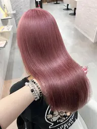 【‼️この時期おすすめNo.1👑🐈⬛🎀】ブリーチon暖色系カラー+1step高保湿トリートメント付き🫧