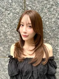 🎀ིྀ🧸ིྀ【トレンドメニュー】小顔レイヤーカット+カラー+髪質改善トリートメント🧸ིྀ🎀ིྀ(ロング料金なし)