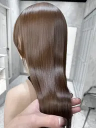 【ブリーチなし】🐾髪質改善inダブルケアカラー➕メンテナンスカット➕超音波Tr➕コテ巻き仕上げ