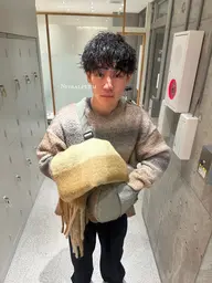 【朝のセットが楽に】メンズカット＋パーマ🌀