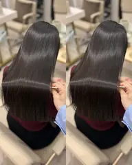 【平日期間限定】💫うる艶思わず触りたくなる💫自社開発sinsiaストレート＋前髪カット