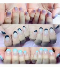 【10~20代限定】フレンチorグラデーションorラメグラ ꒰ ベースは透明、色を入れる→プラス1100円 ꒱