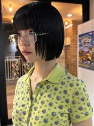 【今秋冬大人気】🌴切りっぱなしボブ+高保湿トリートメント🌴