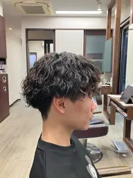 似合わせカット+メンズパーマ