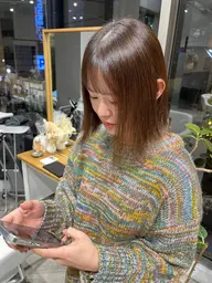 【平日限定メニュー】艶感カラー➕前処理トリートメント💗