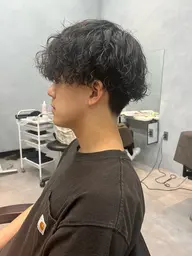 メンズカット＆スパイラルパーマ