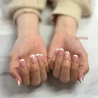 【練習モデル様 平日限定💕】白フレンチ🤍ベースカラー指定有り オフ＋¥880