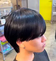 メンズウルフカット