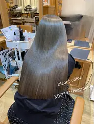 🍑ヘア再生髪質改善🍑髪を内側から再生🫧メテオ髪質改善ケアカラー+6 step treatment
