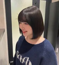 🌷前髪カット+艶カラー+質感upトリートメント+マイクロバブル🫧※ブリーチ無し🎀