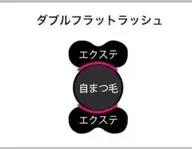 【ダブルフラットラッシュ】★つけ放題★200束(400本)まだ¥15000円💗LED無料💗