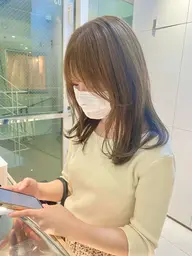 髪の痛みを最小限に🍀Wブリーチインナーカラー🌷